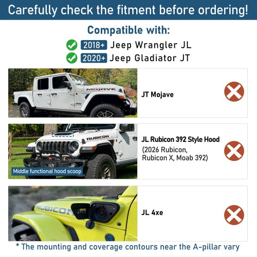 Mad Max Front Bumper w/Wings & Windshield Frame Cover(18-26 Jeep Wrangler JL & Gladiator JT(Excluding Wrangler 4xe, Rubicon 392, JT Mojave)) - Ultralisk 4x4