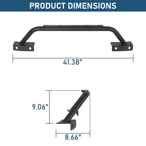 Tubular Bull Bar For 2021-2026 Ford Bronco w/ Steel Modular Bumper(Excluding Raptor, Everglades, Black Diamond) - Ultralisk4x4