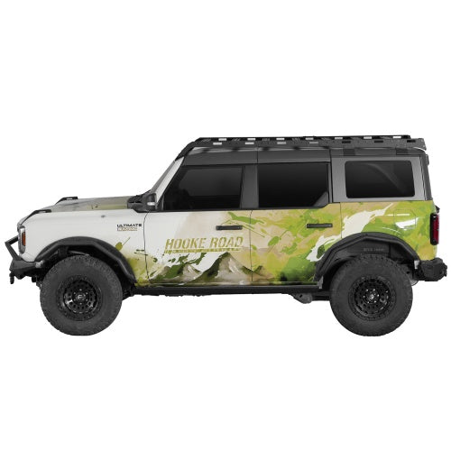 Ultralisk4x4 Front & Rear Fender Flare Delete Kit For 2021-2026 Ford Bronco 4-Door(Excluding Heritage Edition, Everglades, Heritage Limited Edition, Stroppe Edition, Raptor)
