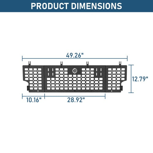 Front Bed MOLLE Panel For 2020-2026 Jeep Gladiator JT - Ultralisk4x4