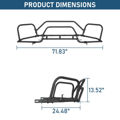 Aggressive Front Bumper Rally Tubular Bumper 2015-2019 Subaru Outback - Ultralisk4x4