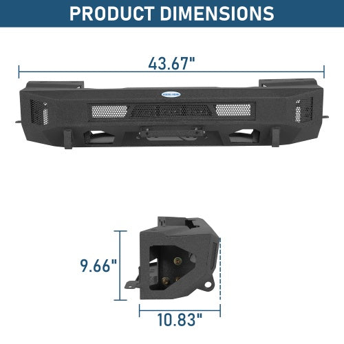 Stubby Front Bumper w/ Winch Plate & LED for 2022-2026 Toyota Tundra Ultralisk4x4
