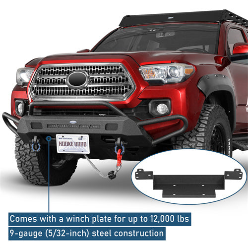 Front Bumper w/ Side Tube Guard For 2016-2023 Toyota Tacoma - Ultralisk4x4
