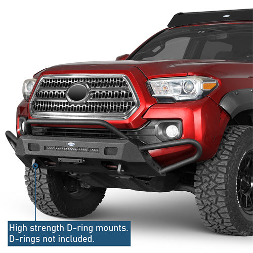 Front Bumper w/ Side Tube Guard For 2016-2023 Toyota Tacoma - Ultralisk4x4