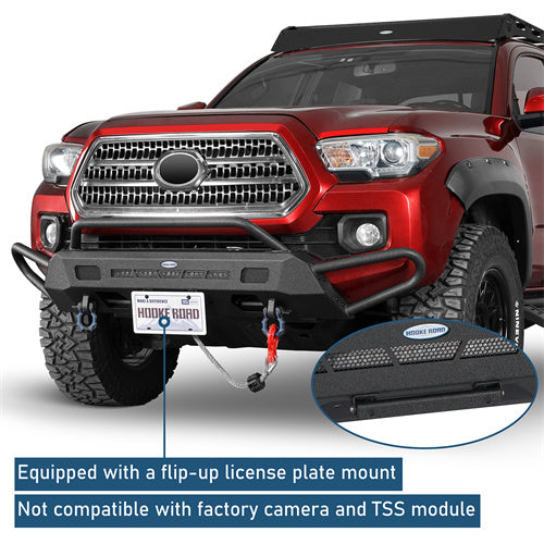 Front Bumper w/ Side Tube Guard For 2016-2023 Toyota Tacoma - Ultralisk4x4