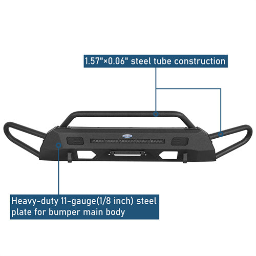 Front Bumper w/ Side Tube Guard For 2016-2023 Toyota Tacoma - Ultralisk4x4