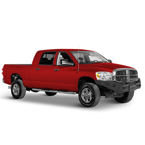 Front Bumper w/ Winch Plate & 4 LED Spotlights For 2006-2009 Ram 2500/3500 - Ultralisk4x4