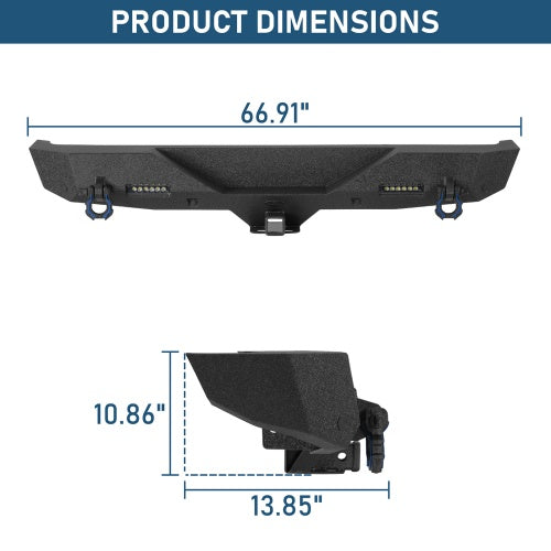 Mad Max Front Bumper & Rear Bumper Combo For 2018-2026 Jeep Wrangler JL - Ultralisk4x4
