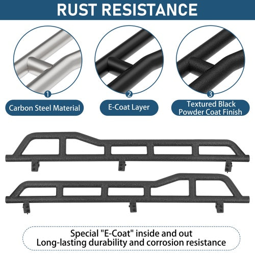 Ultralisk4x4 Tube Slider Rocker Guards w/ Kick-Out For (90-95 Toyota 4Runner 4-Door) Models