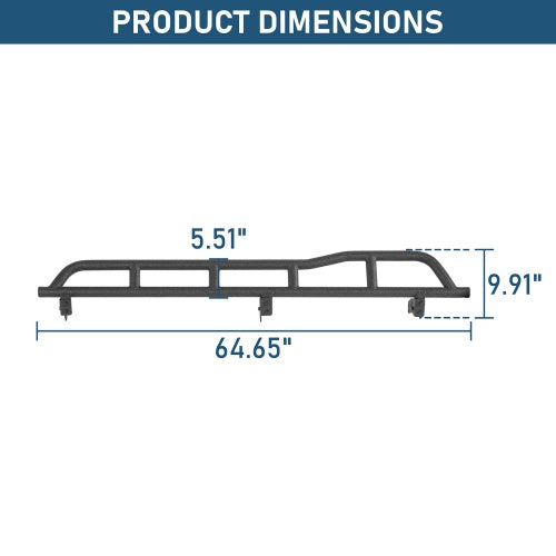 Tube Slider Rocker Guards w/ Kick-Out For 1996-2002 Toyota 4Runner Models - Ultralisk4x4