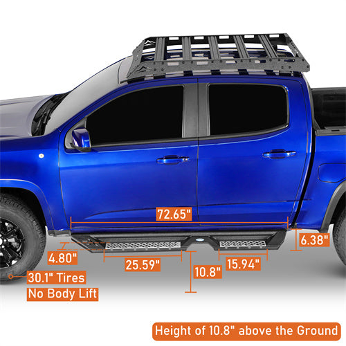 Aftermarket Side Step Bars For 2015-2025 Chevy Colorado Crew Cab & GMC Canyon Crew Cab - Ultralisk4x4