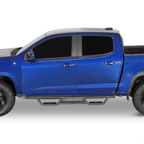 Aftermarket Nerf Side Step Bars For 2015-2025 Chevy Colorado Crew Cab & GMC Canyon Crew Cab - Ultralisk4x4