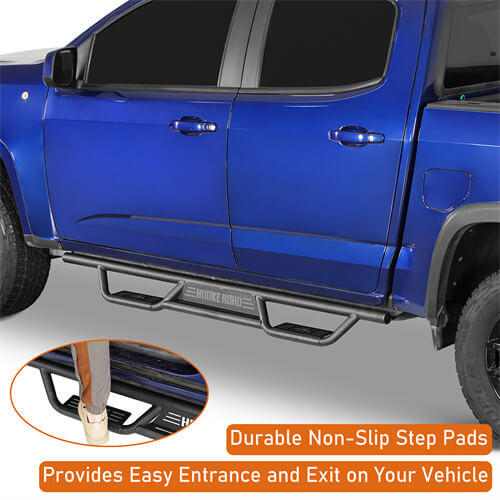 Aftermarket Nerf Side Step Bars For 2015-2025 Chevy Colorado Crew Cab & GMC Canyon Crew Cab - Ultralisk4x4