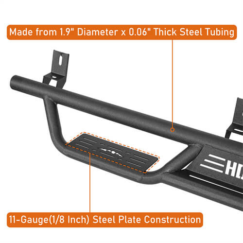 Aftermarket Nerf Side Step Bars For 2015-2025 Chevy Colorado Crew Cab & GMC Canyon Crew Cab - Ultralisk4x4