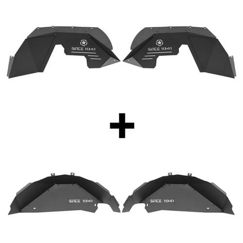Aluminum Front and Rear Inner Fender Liners For 2007-2018 Jeep Wrangler JK - Ultralisk4x4 - Ultralisk4x4 -u21132114s-2