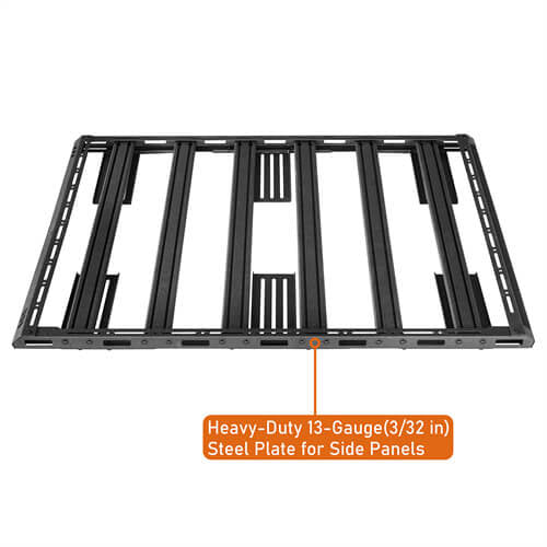 Cap Rack Platform Rack Truck Bed Cargo Carrier For Most Mid-Size Trucks Jeep Gladiator JT & Toyota Tacoma & Chevy Colorado & Ford Ranger - Ultralisk4x4