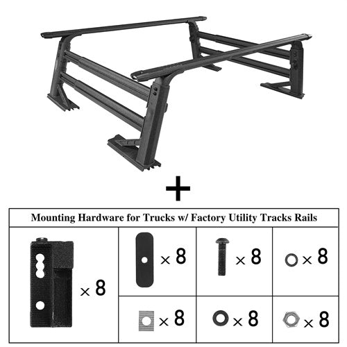 Adjustable Truck Bed Rack Aluminum Cargo Rack (Toyota & Nissan Trucks) - ultralisk4x4