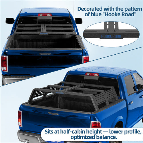 12.2" High Overland Bed Rack For 2007-2023 Toyota Tundra / 2005-2023 Tacoma(6' Bed) / 2009-2023 Ford F-150 & Raptor / 2009-2003 Ram 1500 - Ultralisk4x4