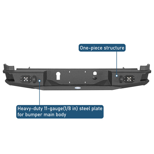 Aftermarket Rear Bumper For 2015-2022 Chevy Colorado GMC Canyon (Excluding ZR2 Models) - Ultralisk4x4