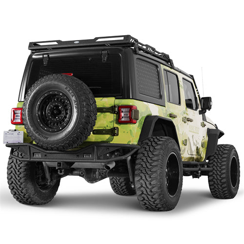 Rock Crawler Rear Bumper For 2018-2026 Jeep Wrangler JL - Ultralisk4x4
