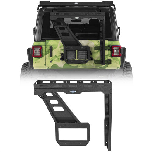 Tailgate Basket Rear Cargo Rack System For 2018-2025 Jeep Wrangler JL - Ultralisk4x4