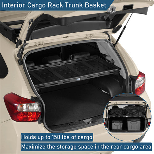Lightweight Steel Basket Interior Cargo Rack For 2013-2017 Subaru XV Crosstrek - Ultralisk4x4