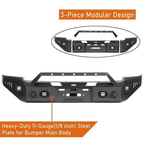 Discovery Ⅰ Full-Width Ram 1500 Front Bumper Pickup Truck Parts For 2006-2008 Ram 1500 - Ultralisk4x4 b6505 11