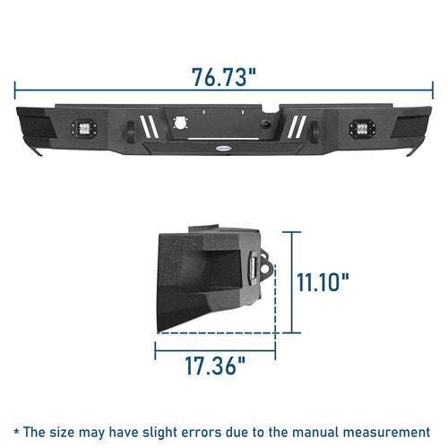 Off Road Rear Bumper w/Floodlights For 2003-2009 Dodge Ram 2500/3500 - Ultralisk 4x4