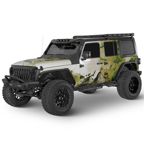 Front & Rear Fender Flares Kit For 2018-2025 Jeep Wrangler JL - Ultralisk4x4