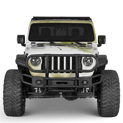 Front Fender Flares w/ LED Turn Signal Lights For 2018-2025 Jeep Wrangler JL & Gladiator JT - ultralisk4x4