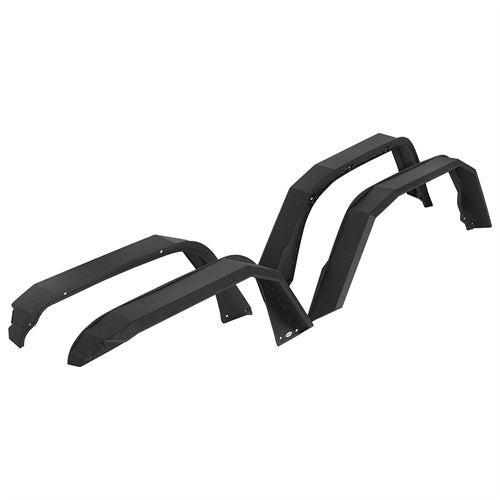 Aftermarket Flat Style Front & Rear Fender Flares For 2020-2025 Jeep Gladiator JT - Ultralisk4x4