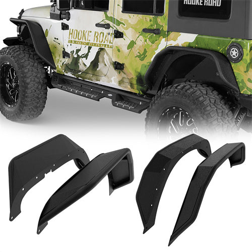 Tubular Fender Flares For 2007-2018 Jeep Wrangler JK - Ultralisk 4x4