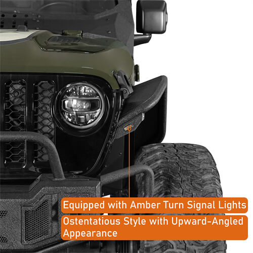 Road Trip Flux Tube Fender Flares For 2020-2024 Jeep Gladiator JT - Ultralisk4x4 -u7021-7