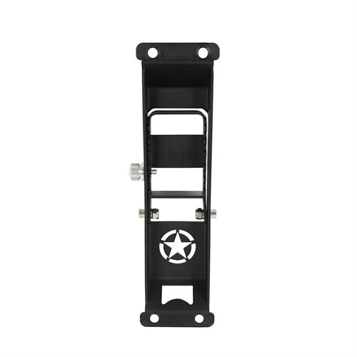 Star Matte Black Metal Folding Door Hinge Steps For 2007-2018 Jeep Wrangler JK - Ultralisk4x4