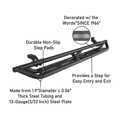 Ford Bronco Nerf Bars Side Step (21-25 Models) - ultralisk4x4