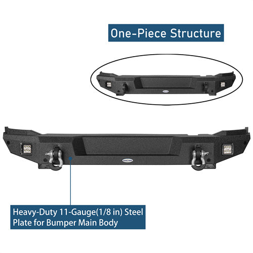 Aftermarket Classic Rear Bumper For 2021-2025 Ford Bronco (Excluding Raptor) - ultralisk4x4