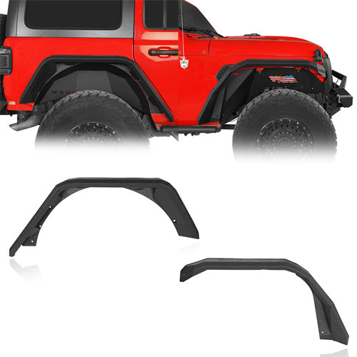 Front & Rear Fender Flares For 2018-2025 Jeep Wrangler JL - Ultralisk4x4