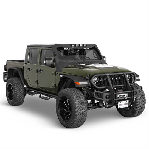 Rock Crawler Front Bumper For 2018-2024 Jeep Wrangler JL & 2020-2024 Gladiator JT - Ultralisk4x4 - u3081s - 2