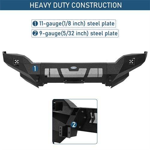Grizzly Series Front Bumper For 2014-2024 Toyota 4Runner - Ultralisk4x4