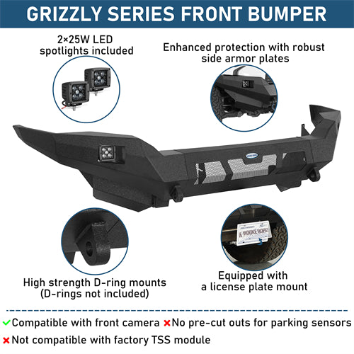 Grizzly Series Front Bumper For 2014-2024 Toyota 4Runner - Ultralisk4x4
