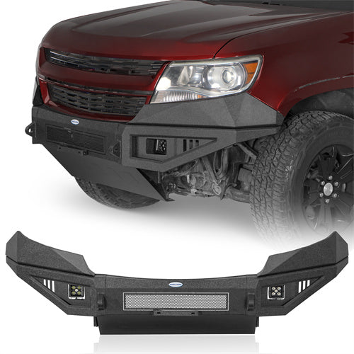 Front Bumper w/ Skid Plate For 2015-2020 Chevy Colorado (Excluding ZR2 Models) - Ultralisk4x4