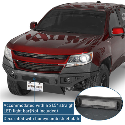 Front Bumper w/ Skid Plate For 2015-2020 Chevy Colorado (Excluding ZR2 Models) - Ultralisk4x4