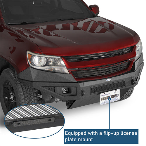 Front Bumper w/ Skid Plate For 2015-2020 Chevy Colorado (Excluding ZR2 Models) - Ultralisk4x4