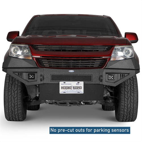 Front Bumper w/ Skid Plate For 2015-2020 Chevy Colorado (Excluding ZR2 Models) - Ultralisk4x4