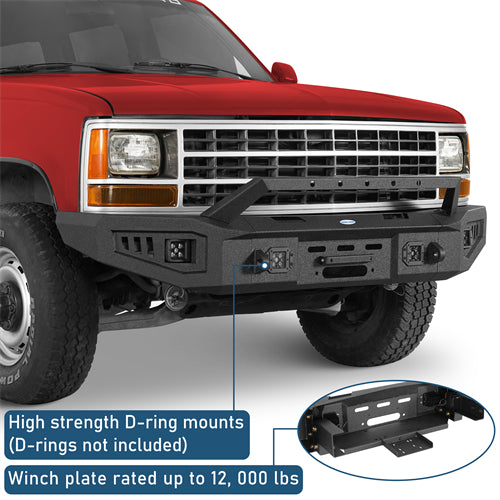 Discovery Ⅰ Front Bumper w/ Winch Plate For 1992-1999 Chevy Suburban Tahoe/GMC Yukon - Ultralisk4x4