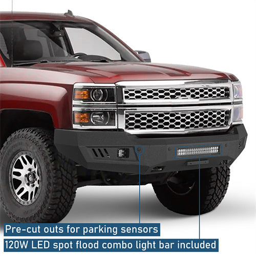 Front Bumper(14-15 Chevy Silverado 1500) - ultralisk4x4