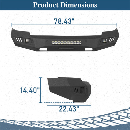 Front Bumper(14-15 Chevy Silverado 1500) - ultralisk4x4