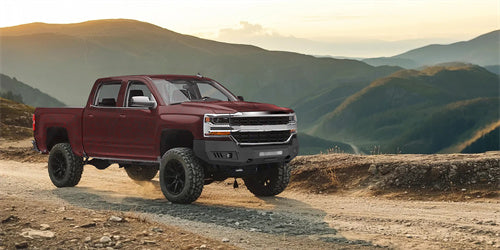 Rugged Full-Width Front Bumper(16-18 Chevy Silverado 1500) - ultralisk4x4