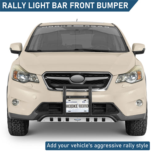 Rally light Bar Tubular Front Bumper For 2013-2017 Subaru XV Crosstrek - Ultralisk4x4