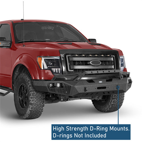 Full Width Front Bumper w/Grill Guard(09-14 Ford F-150, Excluding Raptor) - Ultralisk4x4